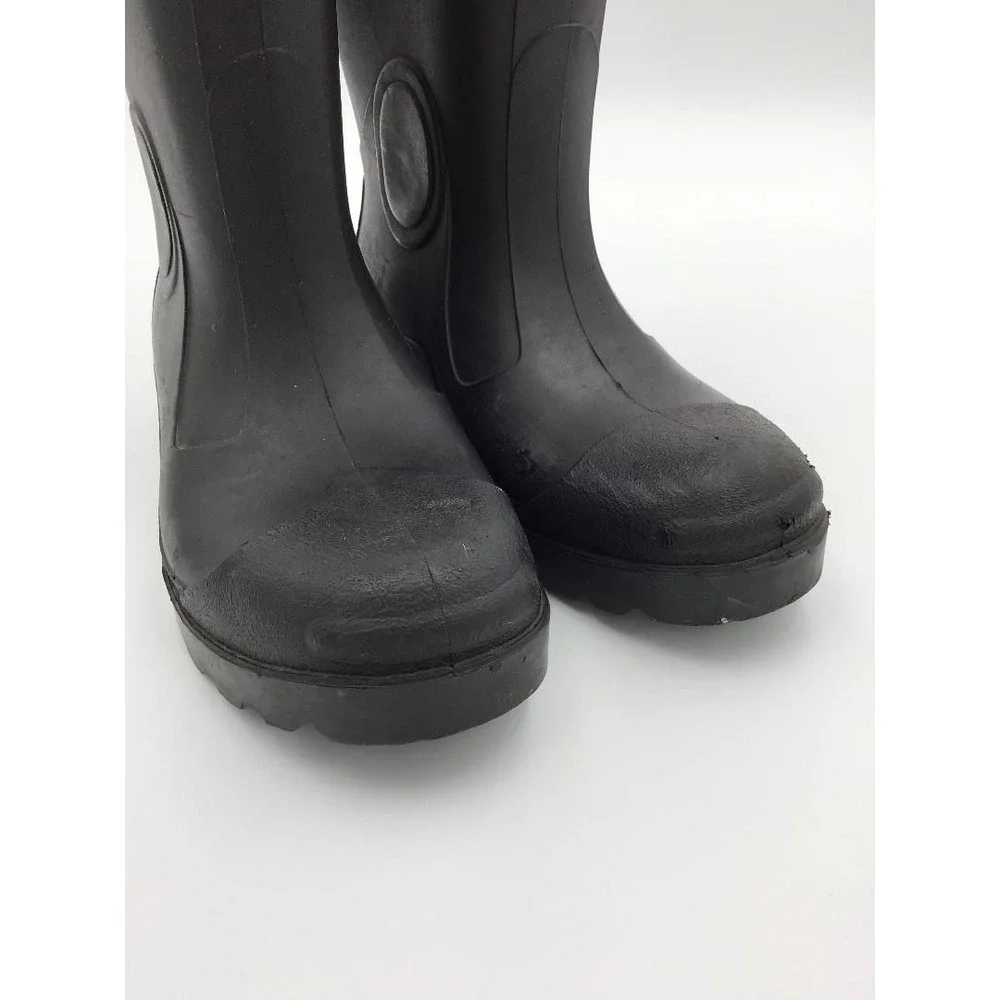 LaCrosse Black Rubber Boots Youth Size USA Tall Waterproof Workwear Barn Boots